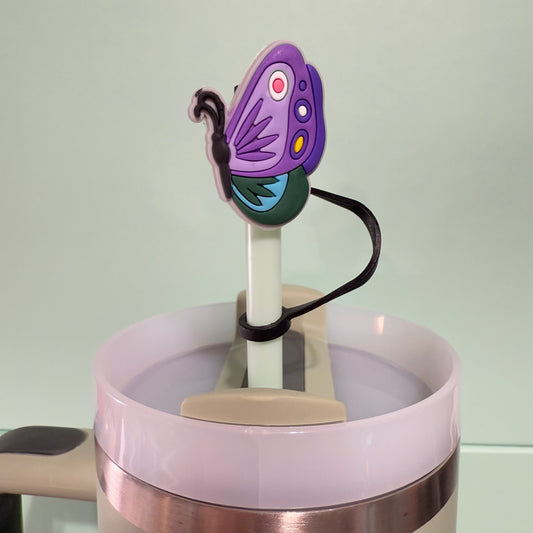 Butterfly straw topper