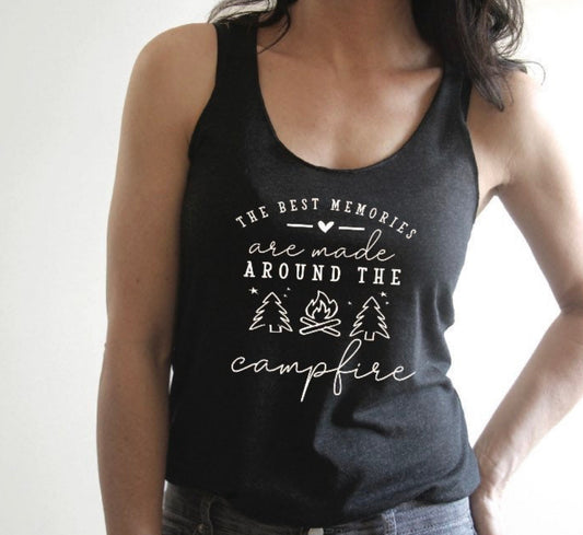 The best memories are made around the camp fire tank top