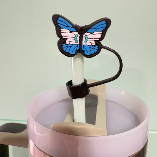 Butterfly straw topper