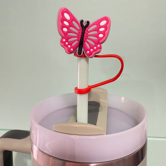 Butterfly straw topper