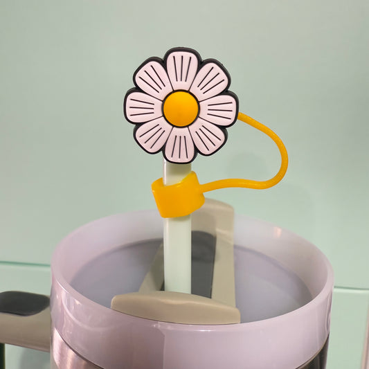 Flower straw topper