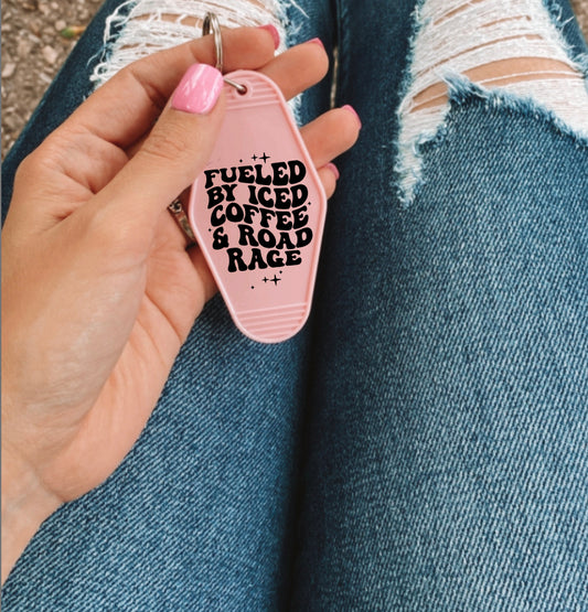 Iced coffee & road rage motel key