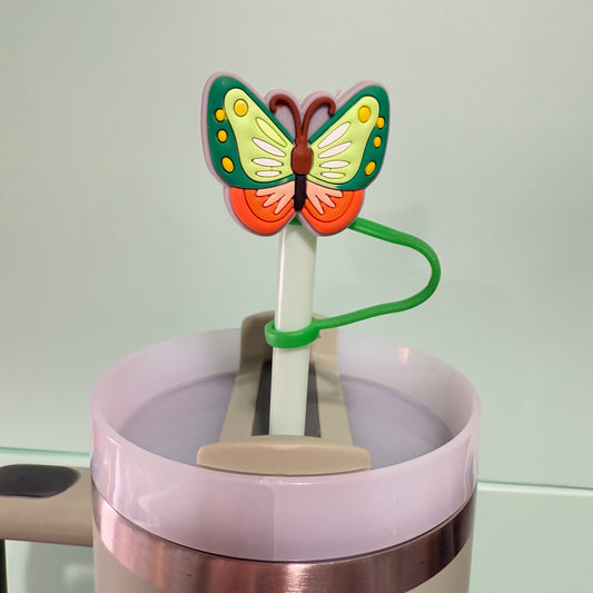 Butterfly straw topper