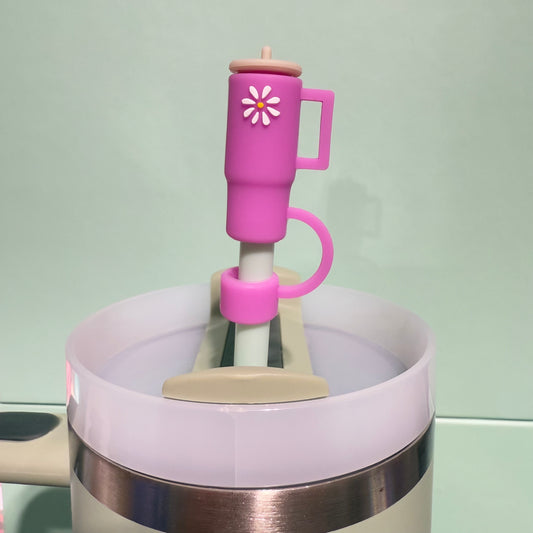 Cup straw topper