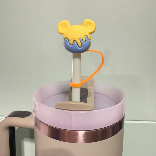 Smiley straw topper