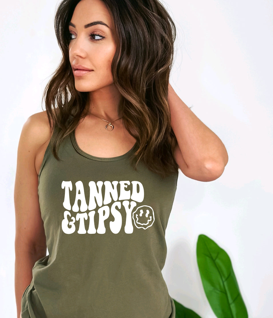 Tanned & tipsy tank top