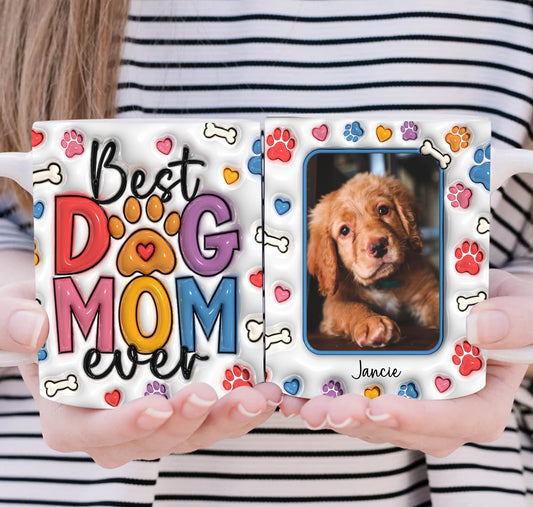 Custom dog mom mug