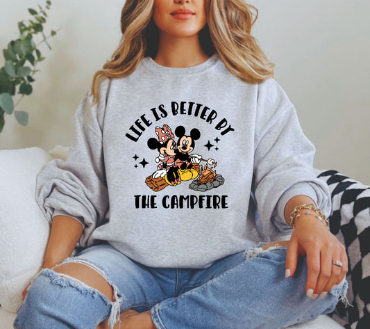 Life is better by the campfire sweatshirt