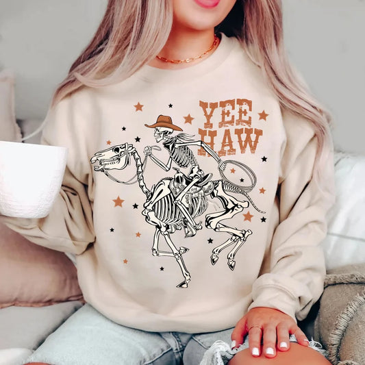 YeeHaw skeleton sweatshirt