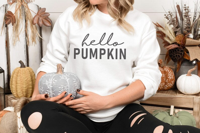 Hello pumpkin sweatshirt