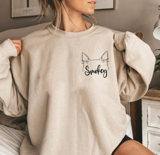 Custom cat sweatshirt