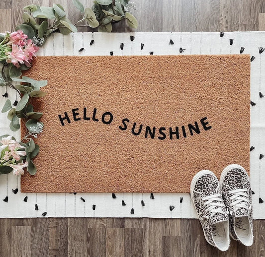 Hello sunshine doormat