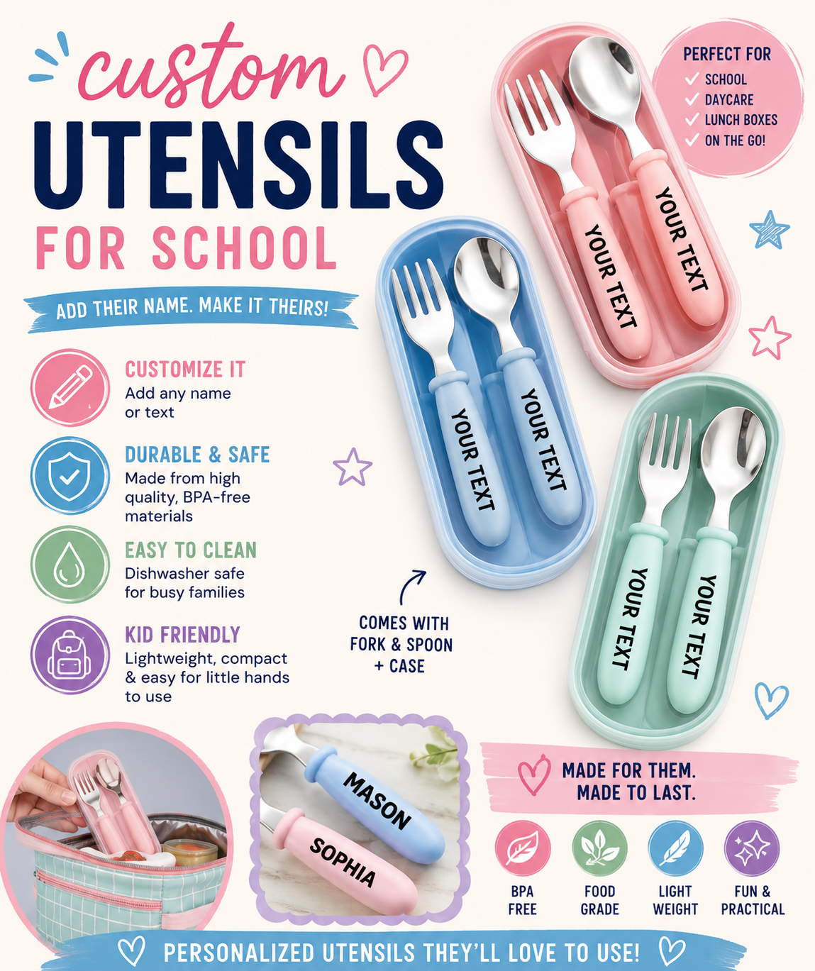 Kids Utensil Set