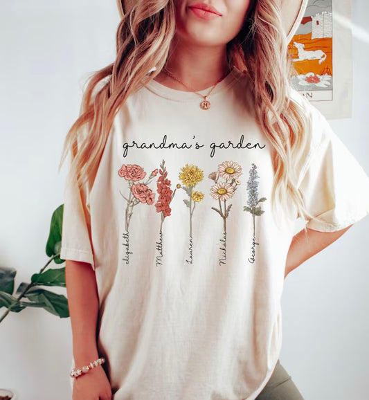 Grandmas garden t shirt