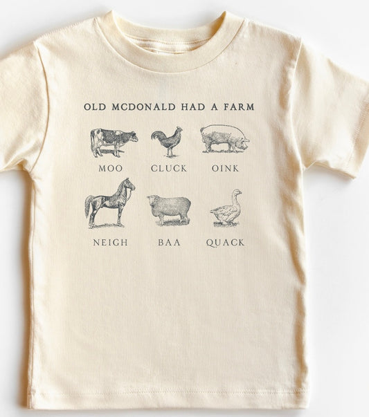 Old MacDonald had a farm youth tee
