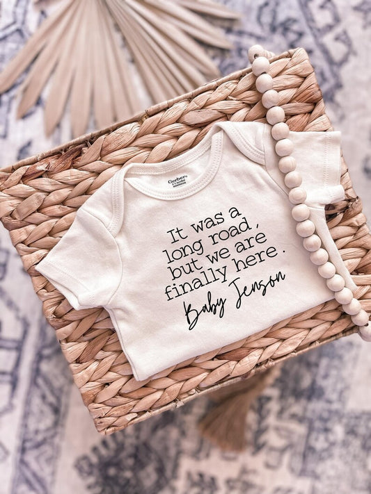 Custom It was a long road onesie