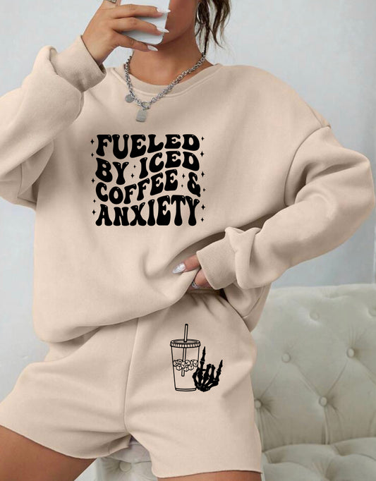 Iced coffee & anxiety short set