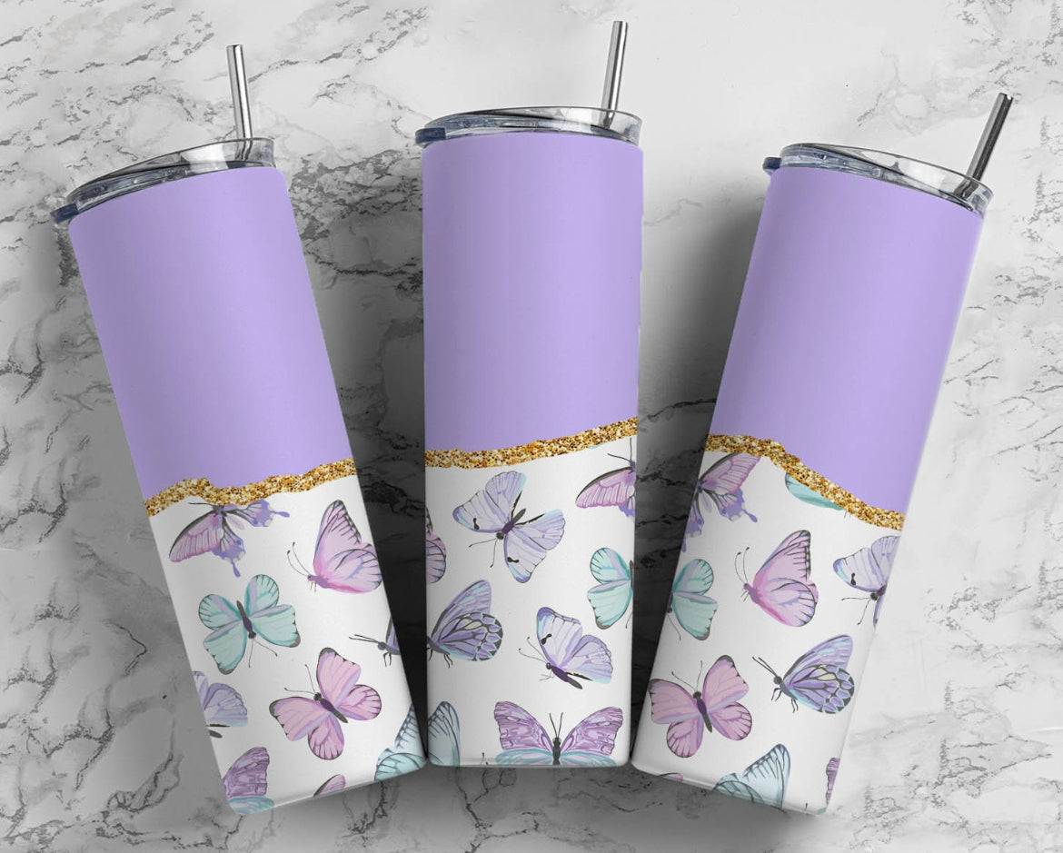 Butterfly 20oz tumbler