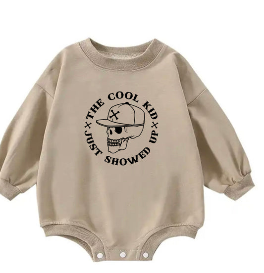 The cool kid sweatshirt romper