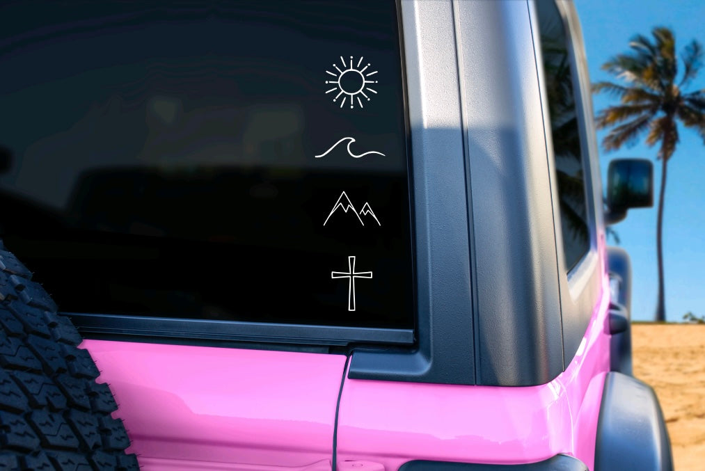 Cross decal