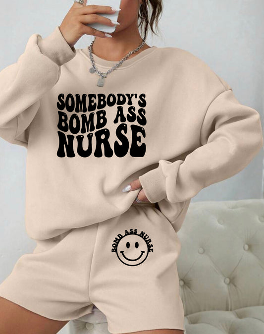 Nurse shorts set