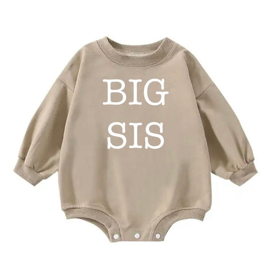 Big sis sweatshirt romper