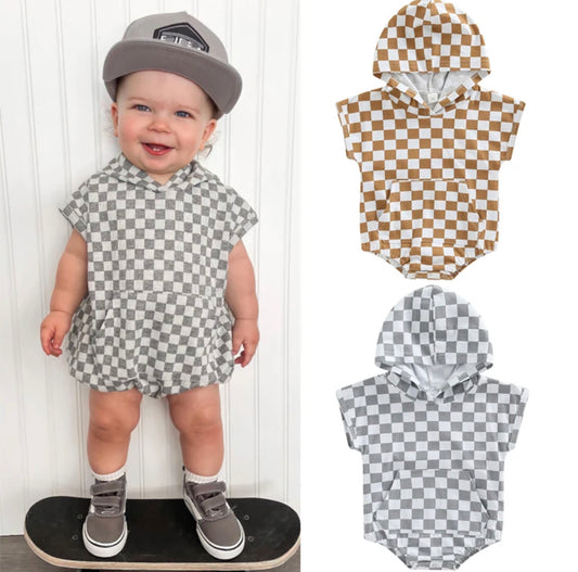 Checkered romper
