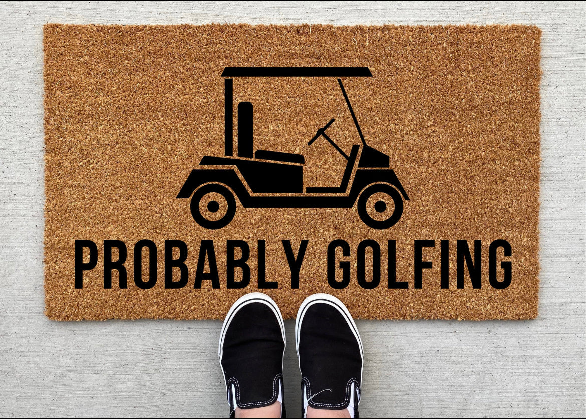 Probably golfing doormat