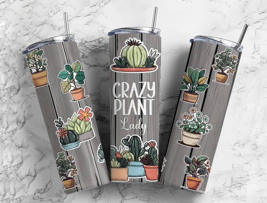 Crazy plant lady 20oz tumbler