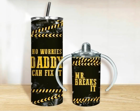 Daddy & mini matching tumbler set