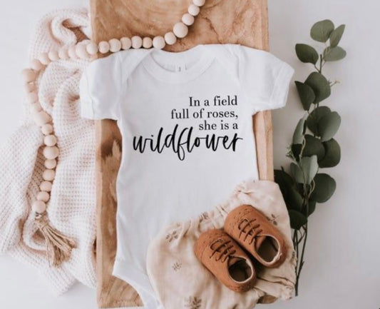 Wildflower onesie