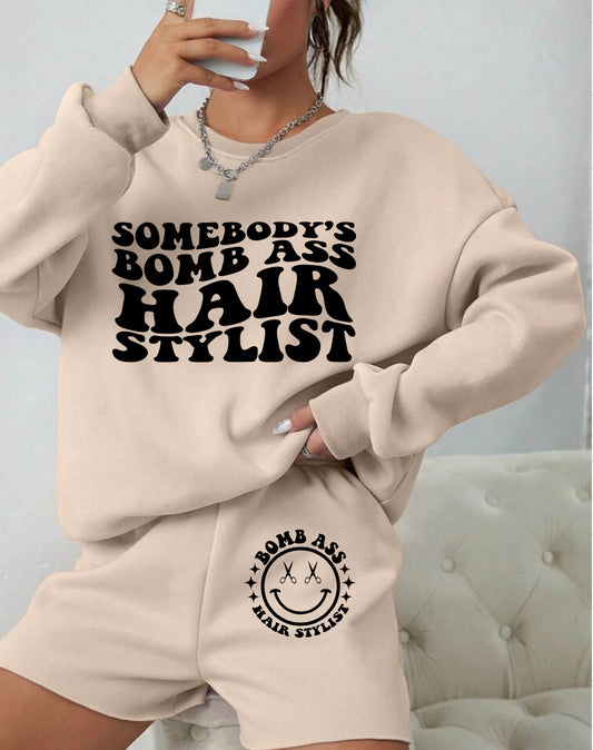 Hair stylist short set