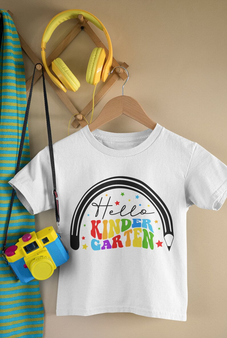 Hello kindergarten youth tee