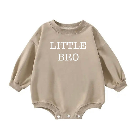 Little bro sweatshirt romper