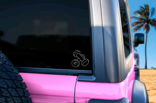 Dumbbells decal
