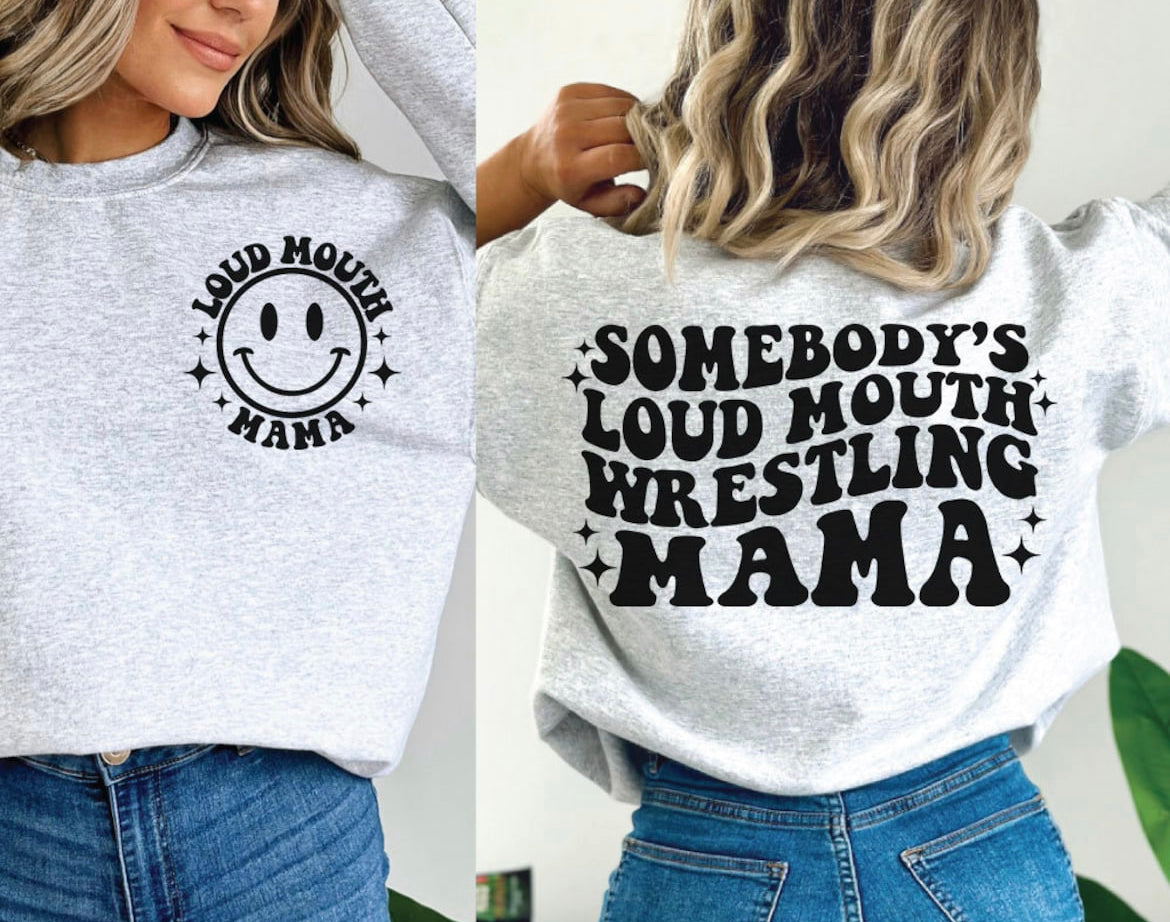 Wrestling mama sweatshirt