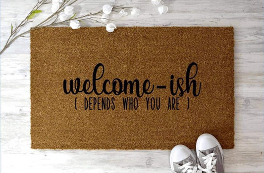 Welcome ish doormat