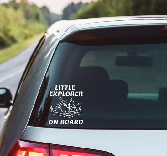 Little explorer on board decal