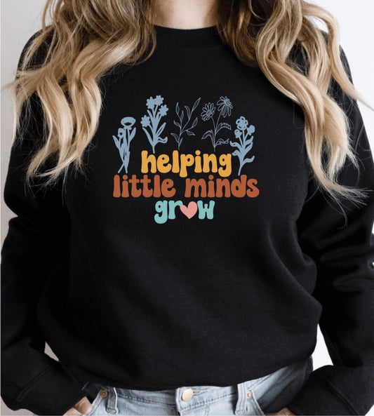 Helping little minds grow sweatshirt