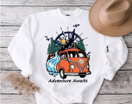 Adventure awaits sweatshirt