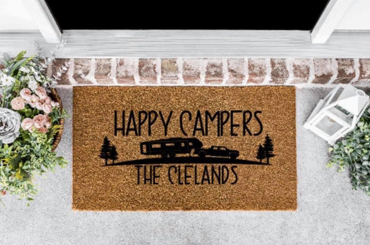 Happy campers doormat