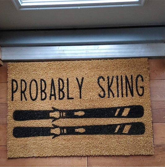 Probably skiing doormat